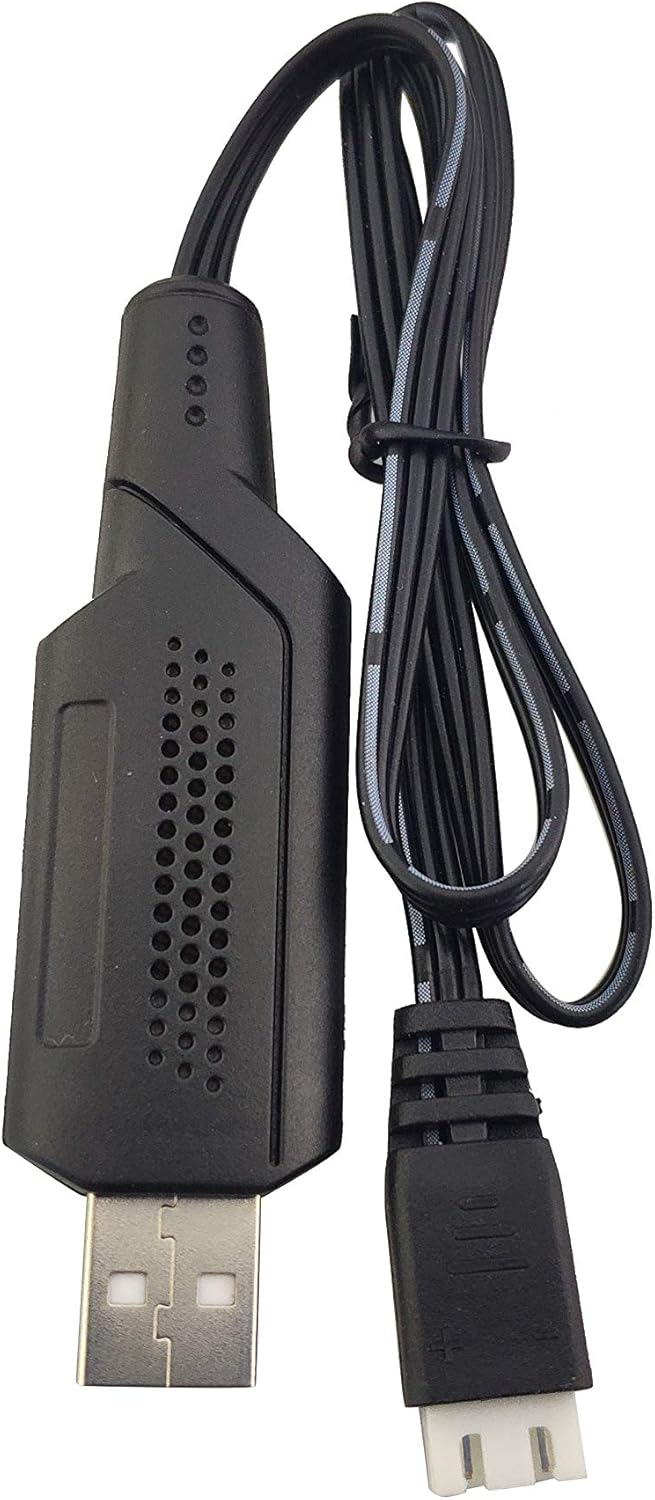 Fytoo 2PCS 7.4V 1200mah Lithium Battery with 2PCS USB Charging Line for E511 E511S Folding Quadcopter Spare Parts Remote Control Helicopter Battery