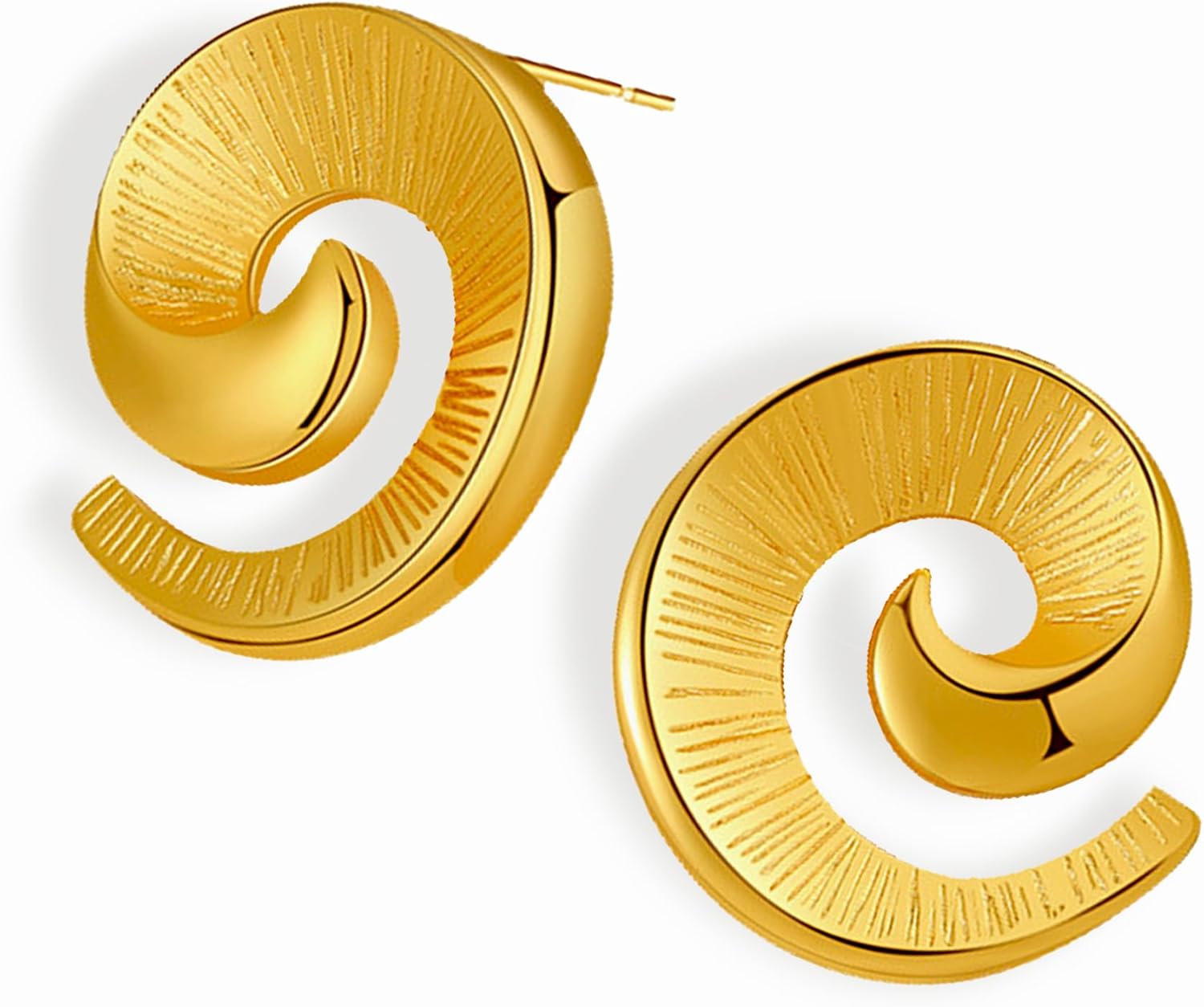 Chunky Gold Stud Earrings for Women, Trendy Statement Earing Summer Party Prom Fashion Jewelry Gifts