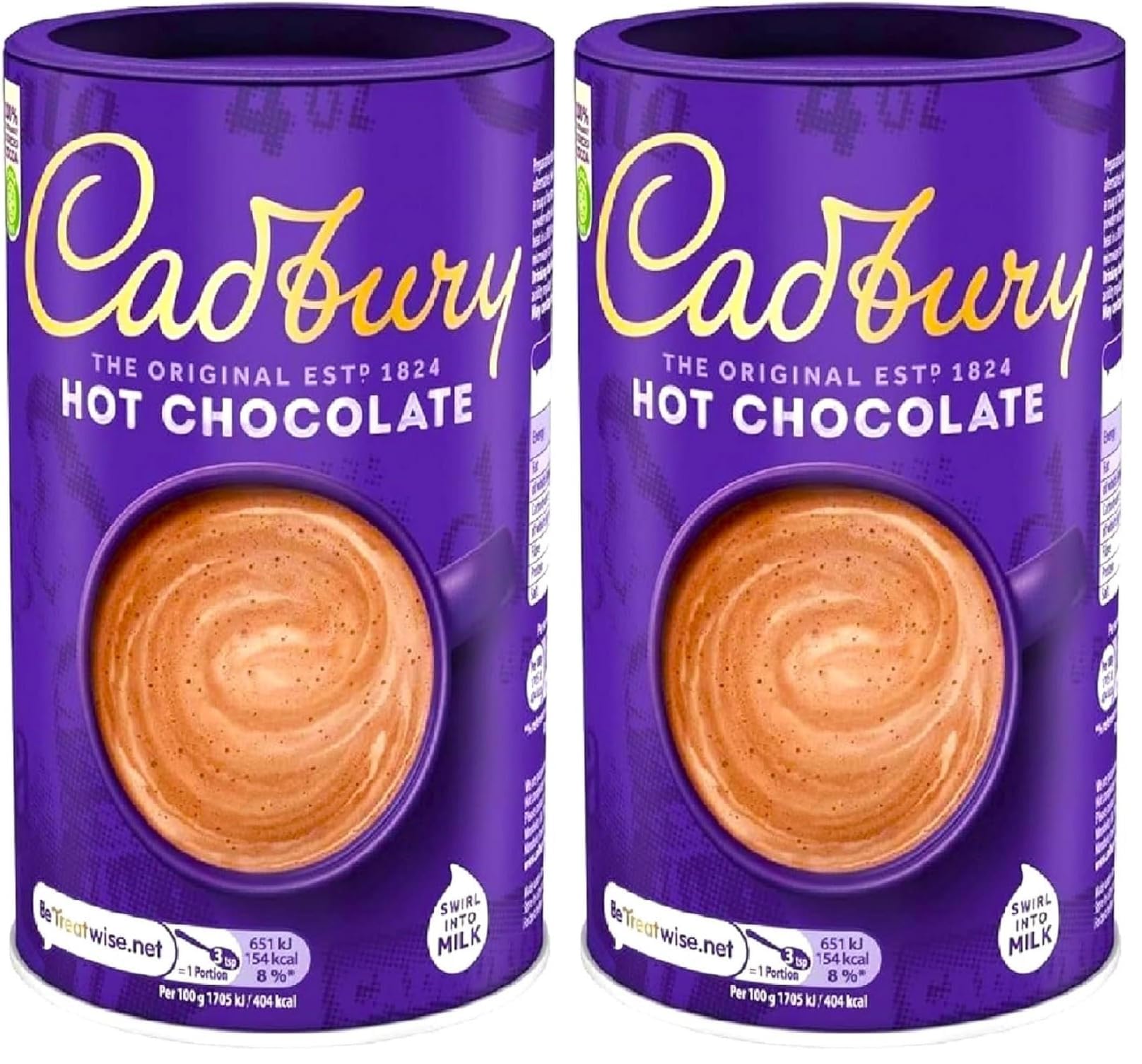 Cadbury Drinking Chocolate - 17oz. 500g (Pack of 2)