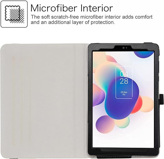 Case for TCL Tab 8 Se/TAB 8 LE/TAB 8 Plus/TAB 8 WiFi,Rotating Rotation Stand Premium PU Cover for TCL Tab 8 Se 6048E/TAB 8 LE 9137W/for TCL TAB 8 Plus 9138S 8 Tablet, Black