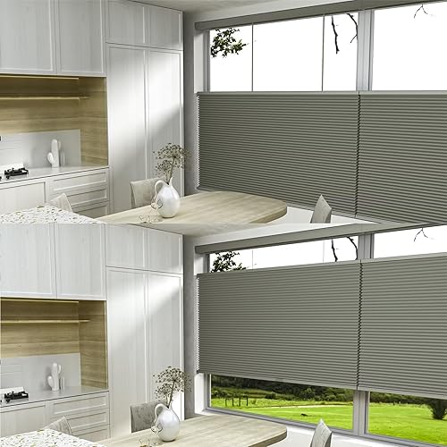 Miniatura 5 de Persianas celulares MYshade personalizadas, persianas opacas para ventanas, de arriba abajo, abajo y hacia arriba (TDBU persianas celulares para el