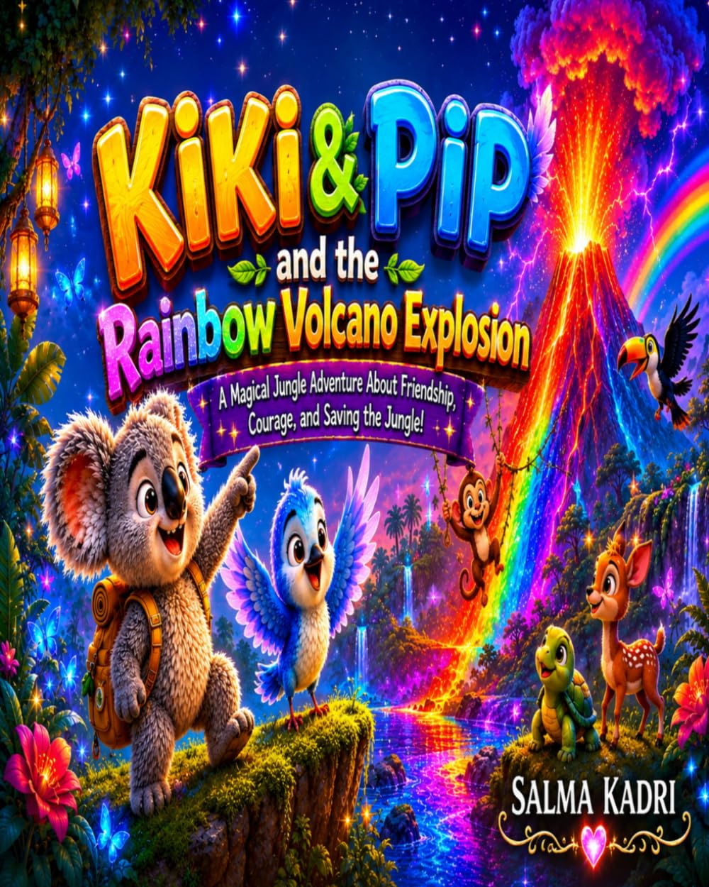 Kiki & Pip and the Rainbow Volcano Explosion: A Magical Jungle Adventure About Friendship, Courage, and Saving the Jungle (Kiki & Pip Adventures)