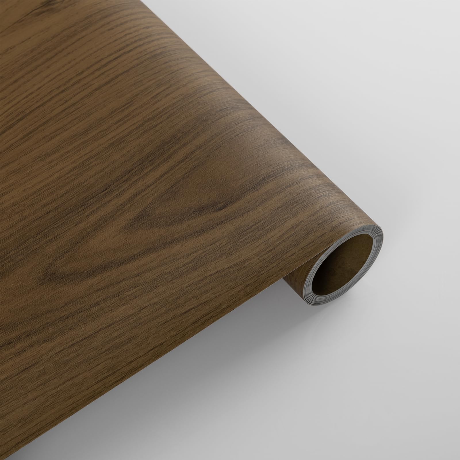 Vinylboden Selbstklebend, PVC Bodenbelag Selbstklebend, Vinyl Holzoptik Bodenaufkleber, Wasserdicht Verschleißfest Meterware für Küche Wohnzimmer Badezimmer Braun 30X300cm