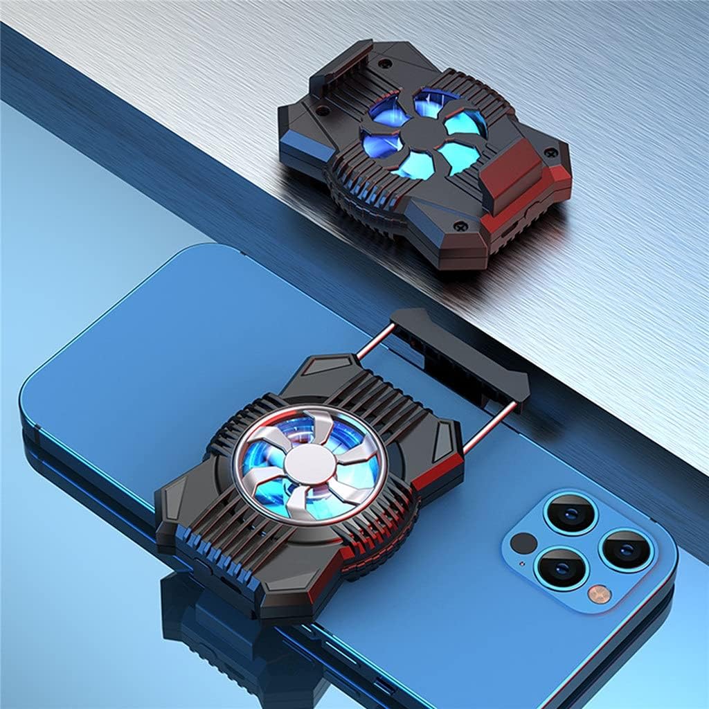 Phone Cooler Cooling Fan Radiator Fits 4 to 7.4inch Smartphones Cooler Holder Stand (Color : D) (E) image 3