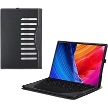 Laptop Cover for ASUS ProArt P16 Laptop H7606 16" PU Leather Protective Bag Detachable Shell Dark Gray