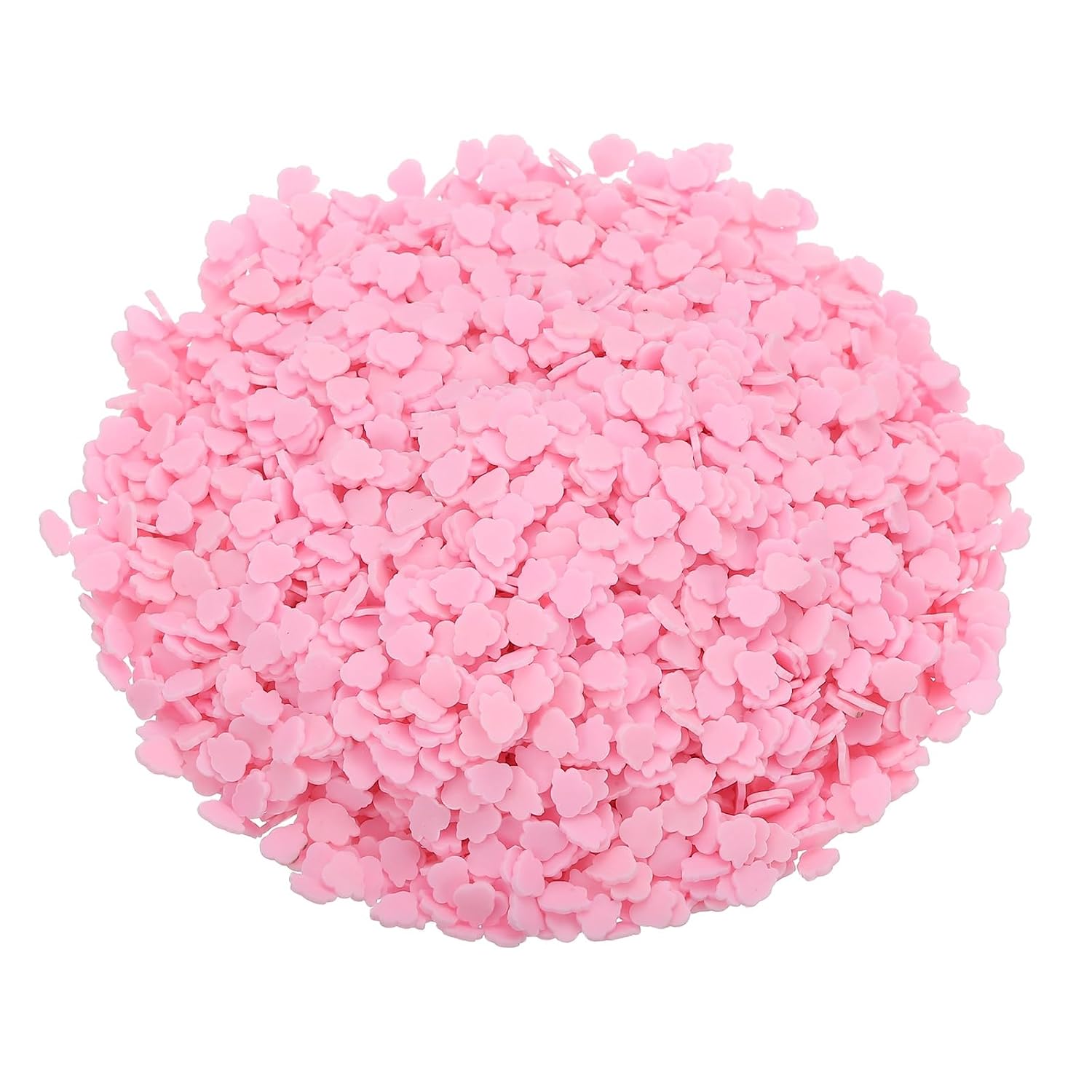 MECCANIXITY Fake Sprinkles, 100G Cloud Resin Fake Candy Sugar Faux Sprinkles Polymer Clay Slices for Nail Art DIY Crafts Cake Dessert Phone Case Shaker Card Filler, White/Pink/Blue