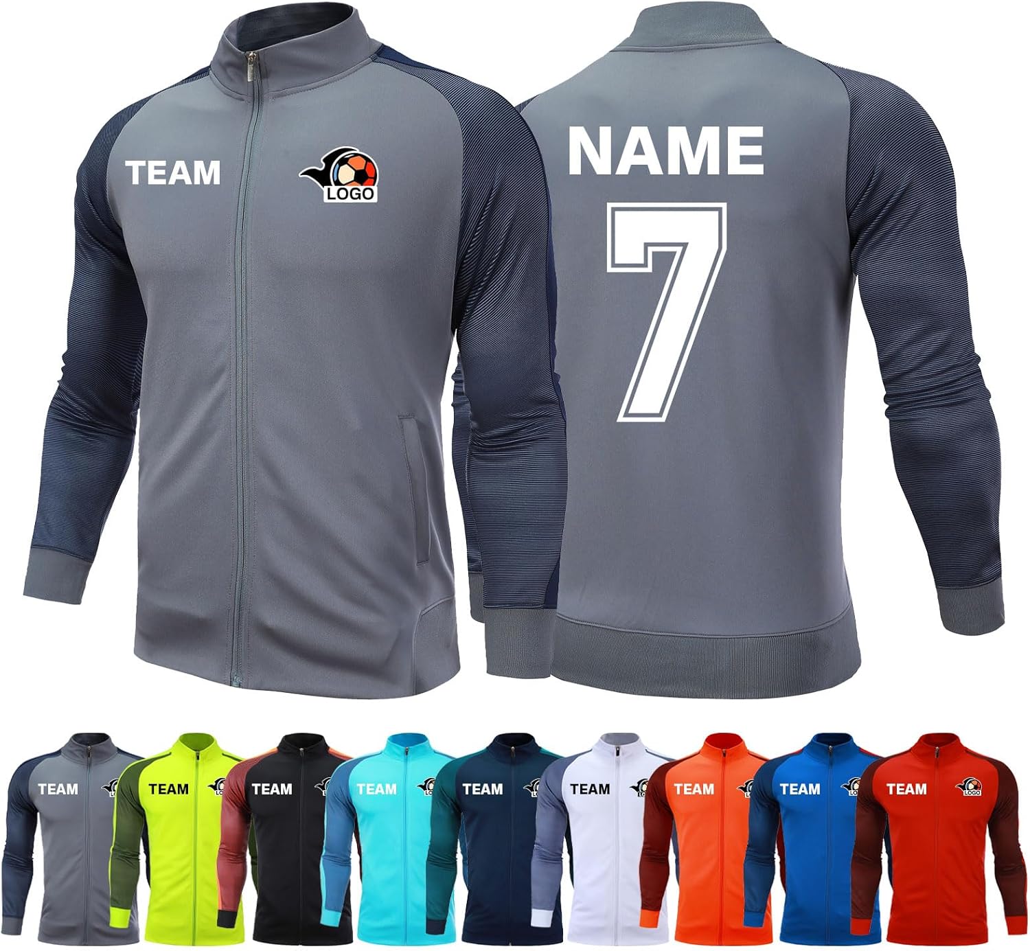 LAIFU Custom Training Top Personalized Basketball Soccer Shooting Tracksuit for Adults and Children with Name Number Logo