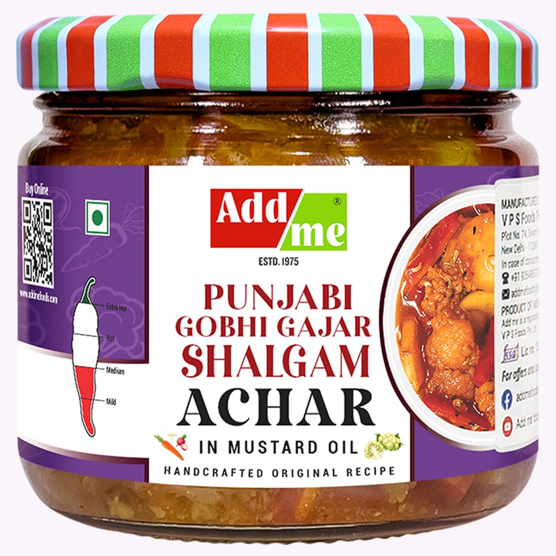 Add Me Gobhi gajar Shalgam Pickle 350g, Homemade Fresh Sweet & Sour Mixed Pickle of Cauliflower, Carrot & Turnip | Indian Pickles in Mustard Oil Vintage Recipe (B0CG3K8DR6) Amazon Price History, Amazon Price Tracker