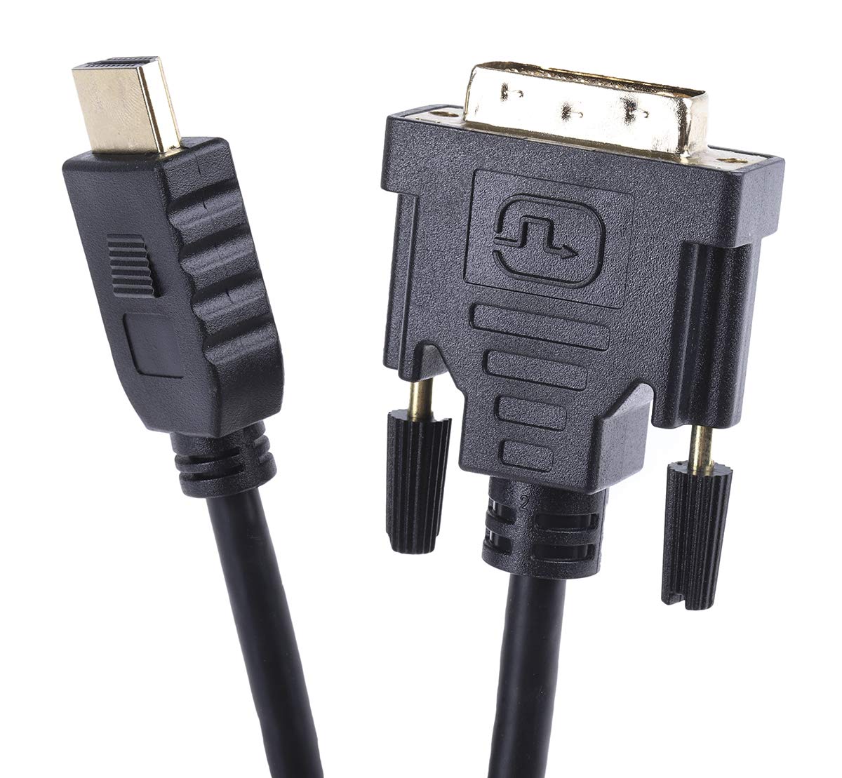 RS PRO Câble HDMI A mâle B DVI-D Dual Link mâle 1920 x 1200 max., 3 m, noir