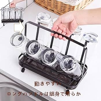 カップスタンド　グラススタンド Amazon｜コップスタンド 8個掛け グラススタンド 碳钢材质