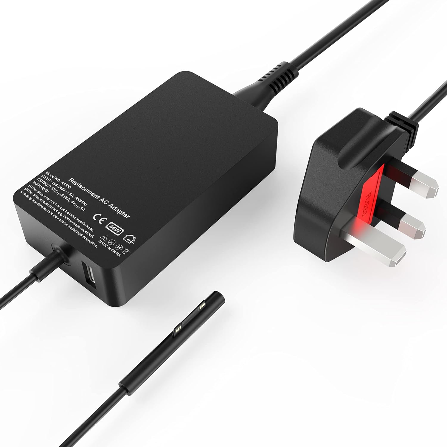 Caricabatterie Adattatore Ca Per Laptop 15V 2.58A 44W Per - Foto 6