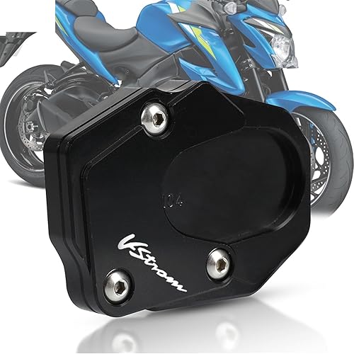 Miniatura 2 de YESKIT CNC aluminio Motorcycle Kickstand for Suzuki V-Strom 1050XT Vstrom 1000 1050 XT V-Strom 1000XT GSX-S1000F GSXS1000 (Color  VSTROM 1000XT Logo)