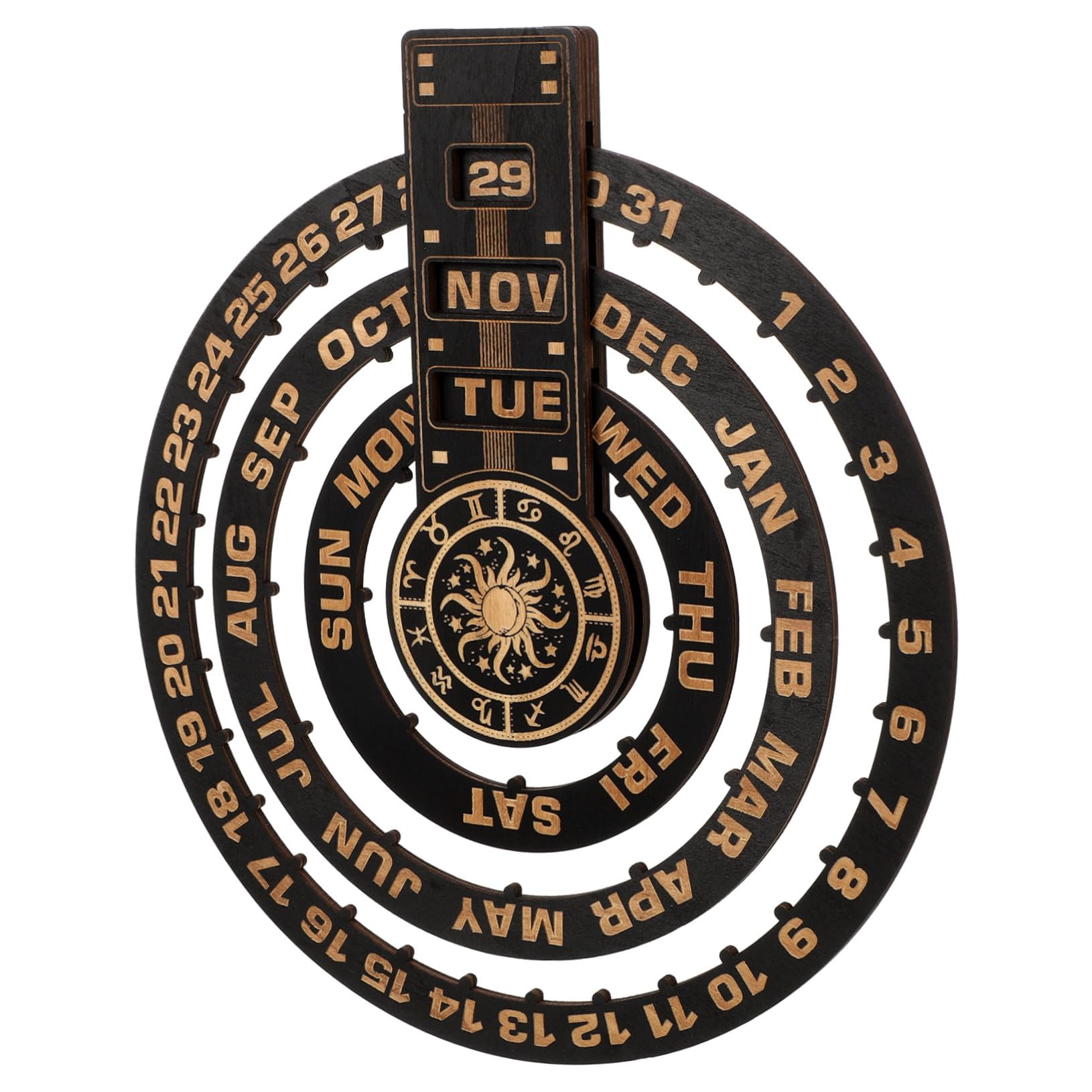 Calendrier en bois sculpté mural pour sublimer la décoration de votre chambre