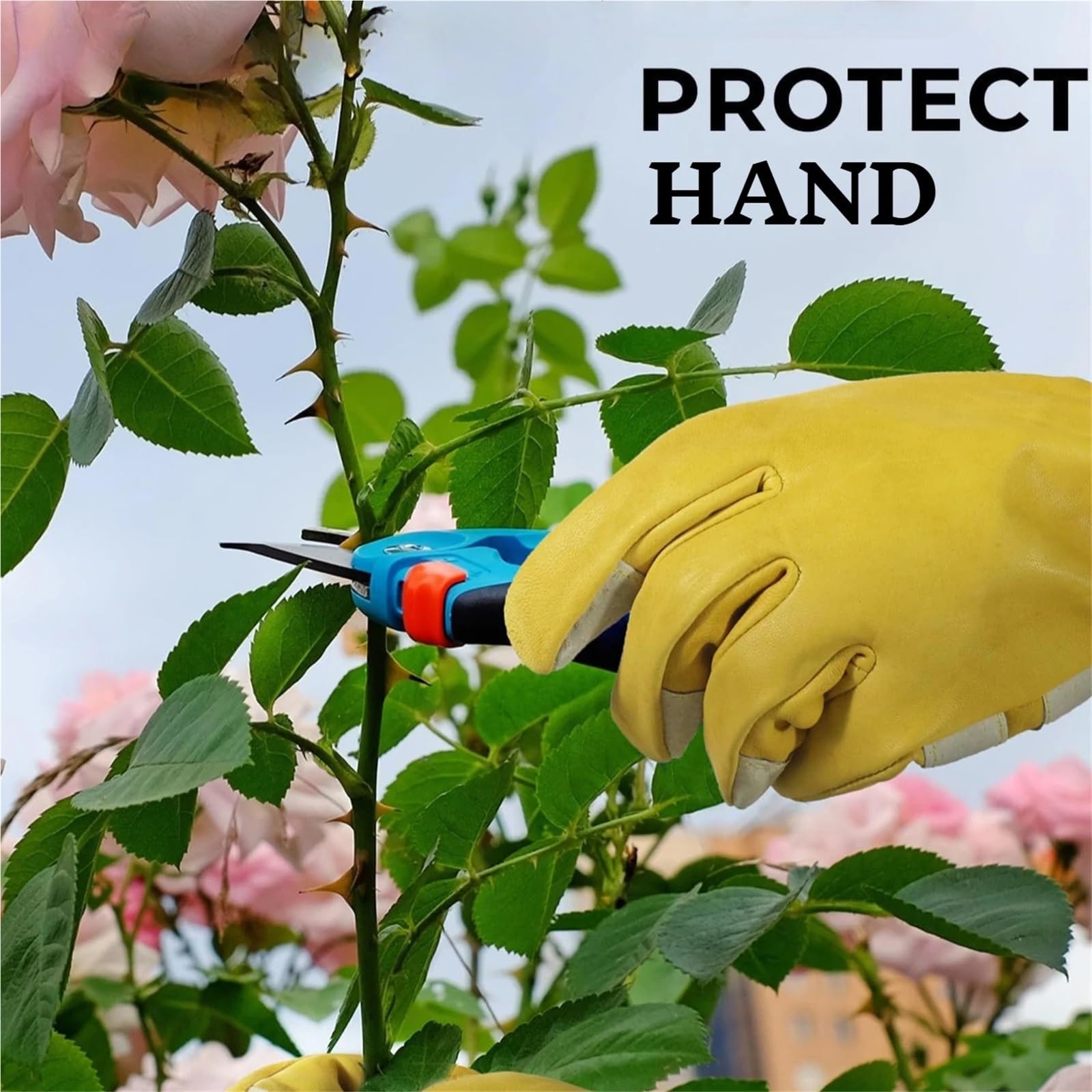 1 paire de gants jardinage longs pour Homme et Femme