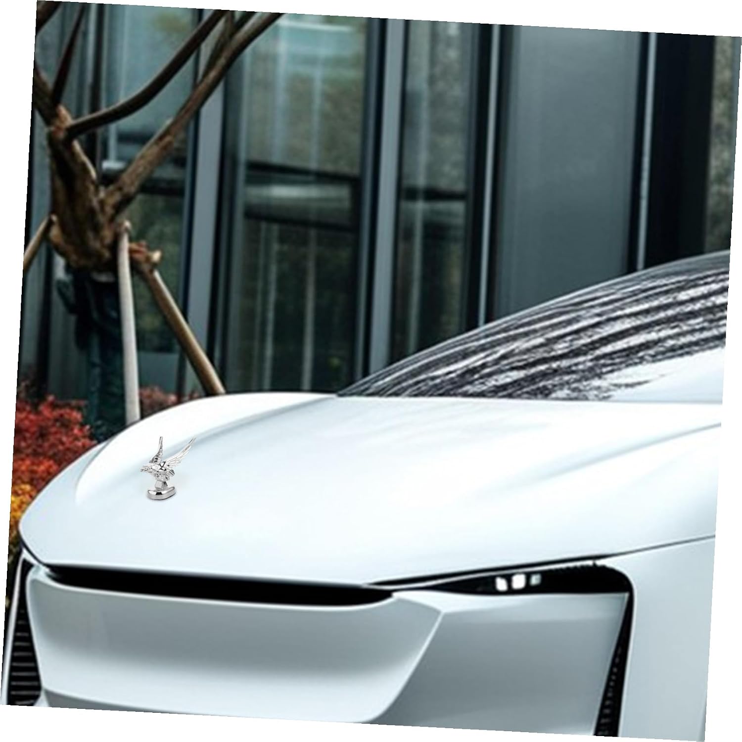 Ciieeo Eagle Hood Ornament Decorative Car Badge for Engine Hood Vintage Vehicle Decoration Plastic Material Easy to Install Adds Unique Style to Your Truck Car