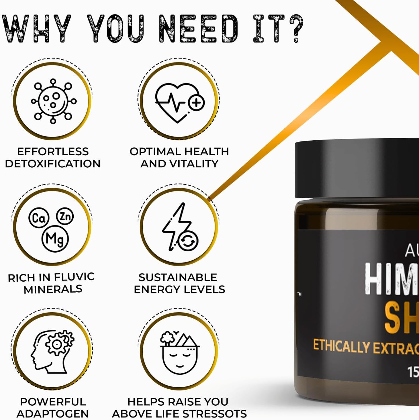 NutroTonic® Authentic Himalayan Shilajit | Most Potent 60 Days Sundried - 40X Nano Filtered Pure Himalayan Shilajit Resin | Ethically Wild Crafted +17000 FT | Premium Quality Guaranteed - 60 Servings