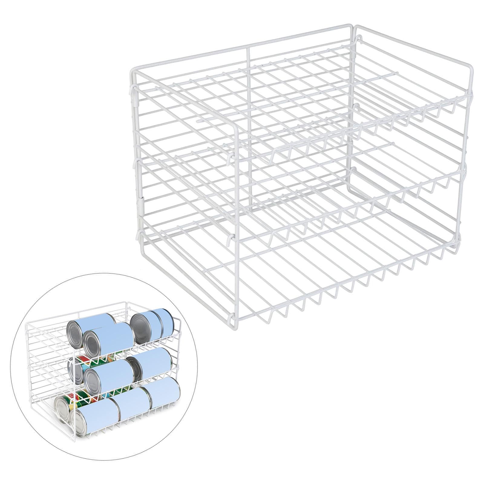 Organizador de Latas de 3 Niveles, Estante de Almacenamiento Multifuncional.