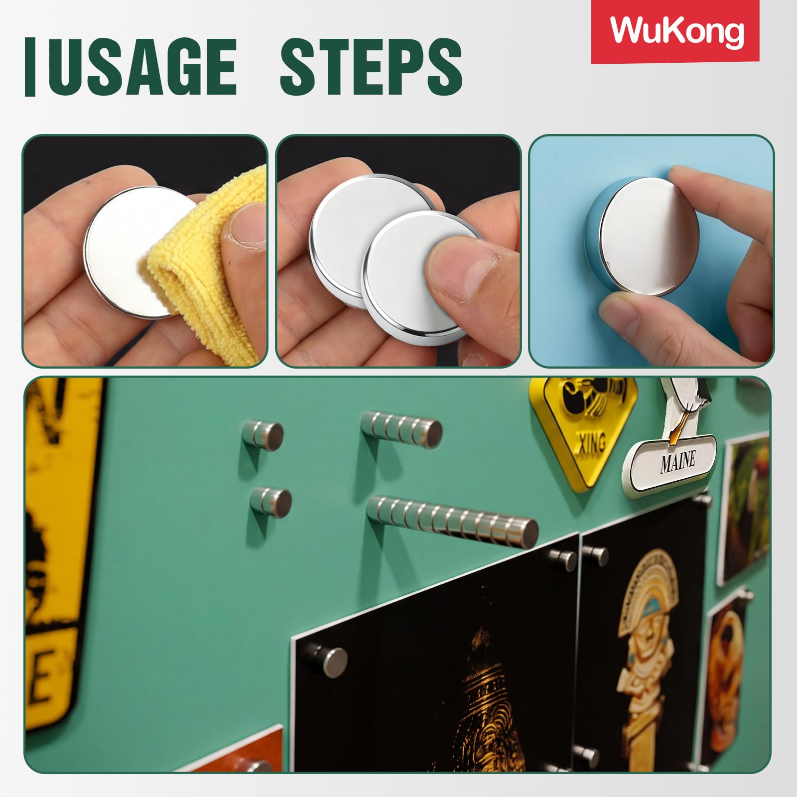 Wukong Imanes pequeños de 4 x 1 mm, mini imanes de neodimio, 100 unidades para frigorífico, impresora 3D, modelo y proyecto de bricolaje