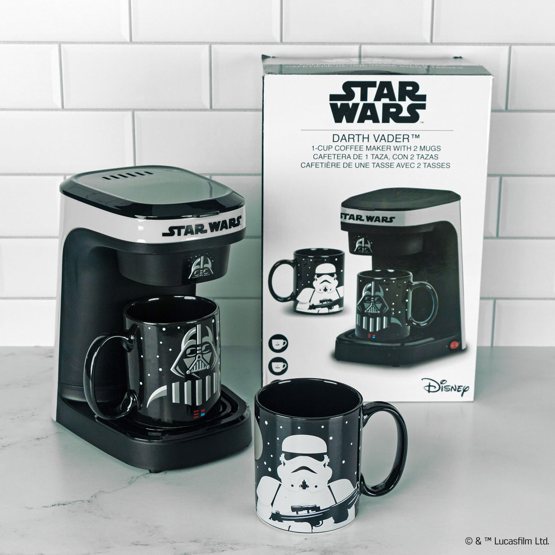Amazon.com: Star Wars Darth Vader & Stormtrooper Coffee Maker Set