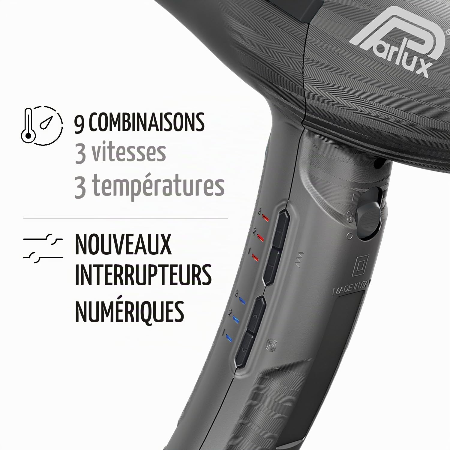 Parlux Ethos Noir avec Magic Sense
