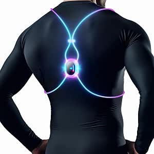 Reflective Running Vest with LED Lights and USB Rechargeable Battery