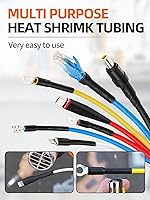 Vista 4 de Eventronic Kit de 900 tubos termorretráctiles de alambre, tubo termorretráctil industrial para cables, envoltura termorretráctil de grado marino