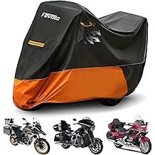 Motorcycle Cover for Harley Davidson - Waterproof Outdoor Storage Heavy Duty Cover for Touring Models Road Glide Limited, Ultra Limited, Gold Wing, Road King, Street Glide, Electra Glide