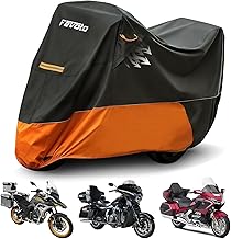 Favoto Motorcycle Cover for Harley Davidson - Waterproof Outdoor Storage Heavy Duty Cover for Touring Models Road Glide Limited, Ultra Limited, Gold Wing, Road King, Street Glide, Electra Glide