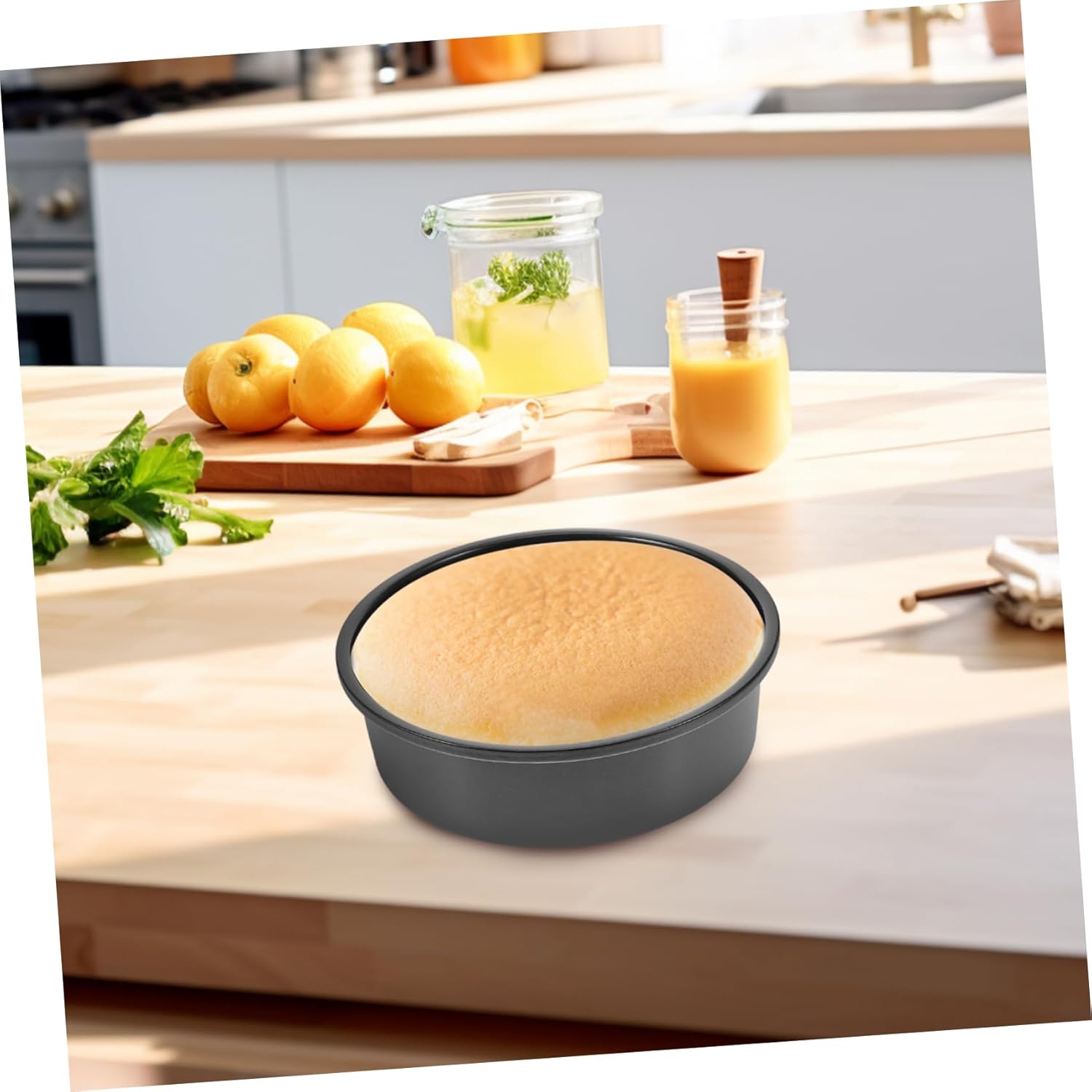 Cabilock 5pcs Essential Kitchen Bakeware Baking Sheet Set Tray Mold Oven Safe Nonstick for Cakes Bread Pizzas Easy Clean