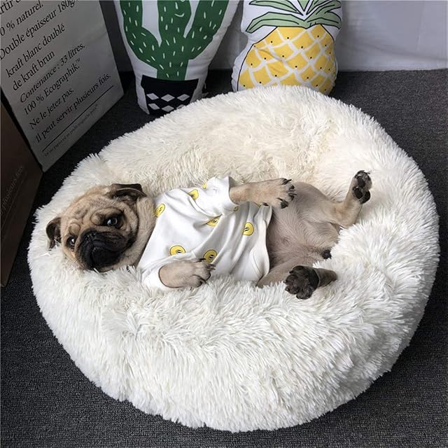 Foto 3 de 8 de POPOTI Extra Large Dog Beds Sofa,Deluxe Fluffy Washable Round Dog Pillow Cat Cushion Pet Bed for Cat and Dog…