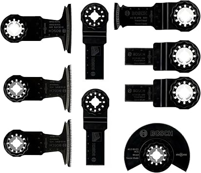 Bosch Professional Starlock Wood and Metal Rasp Saw Set 9 Pieces 2608669146