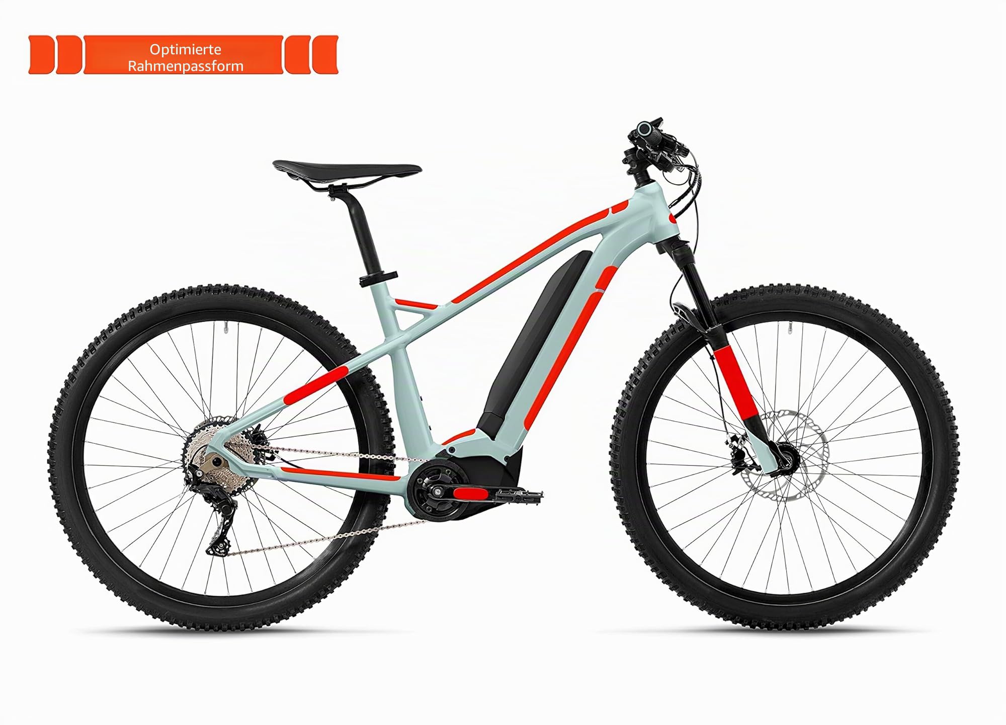 Luxshield E Bike Lackschutzfolie für eBike, Pedelec, Elektro fahrrad, E-Bike, MTB etc. - 21-teiliges Rahmen-Set gegen Steinschlag - Matt & selbstklebend