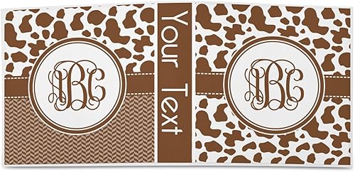 Vista 2 de Carpeta personalizada de 3 anillas con estampado de vaca - 2 pulgadas