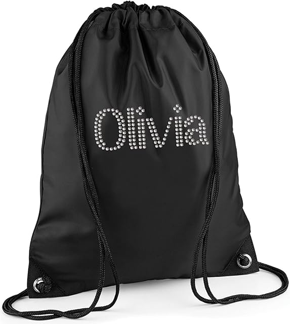 Varsany Personalised Childrens Kids Boy Girl PE Bag, Gymsack Bag, Sports Bag, Gym Kit Bag, Drawstring Bag, Cinch Gym Bag, Perfect for Back to School, Football, Swimming