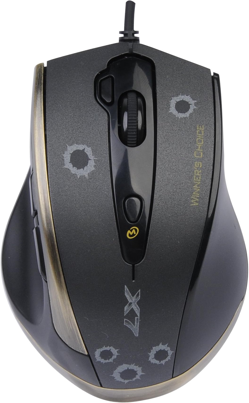 X7 V-Track F3 Gaming Mouse with Advanced Macro Script - 7 programmable Buttons - Rubberized Side Grip - 3000 CPI