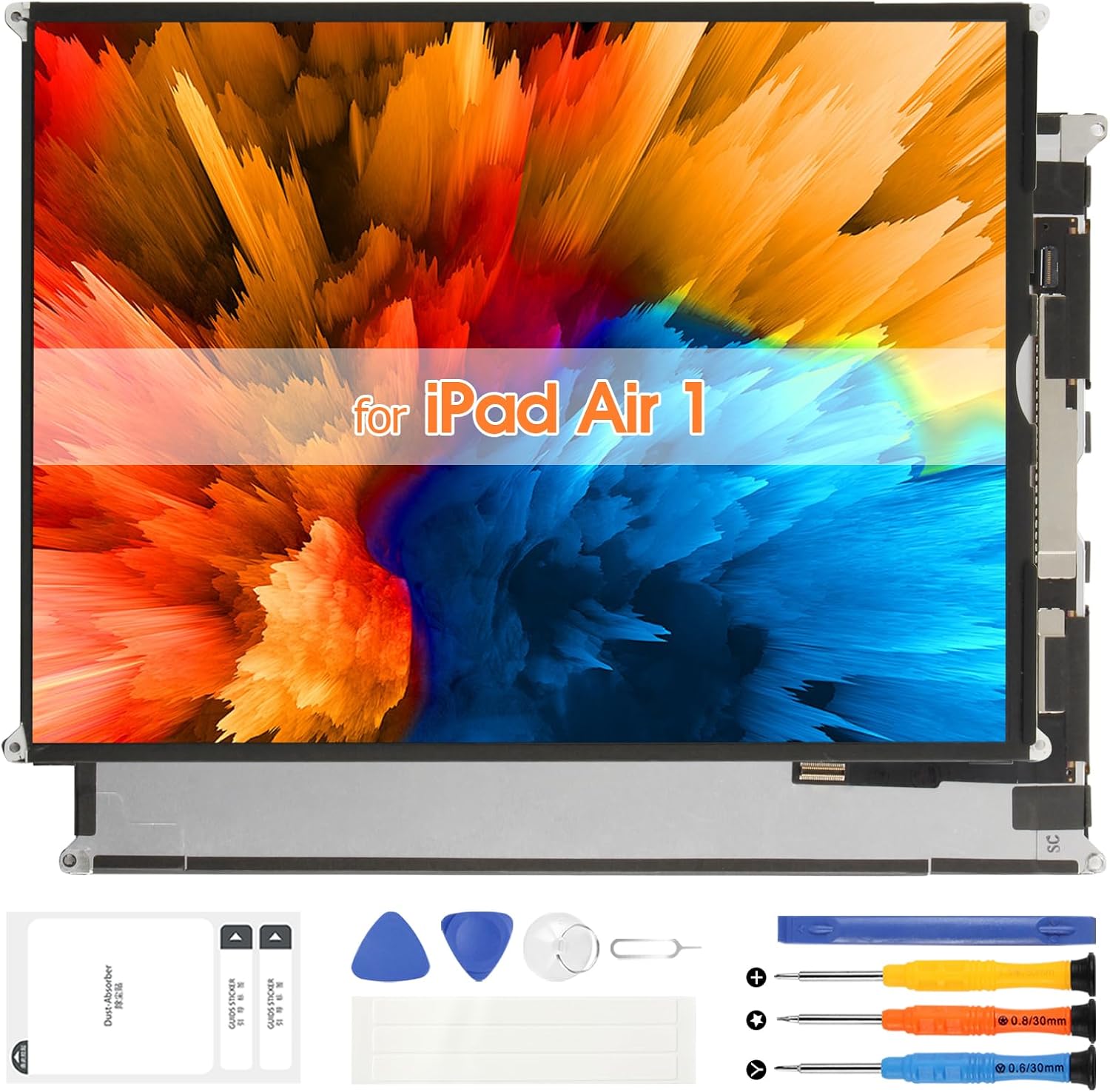 Screen Replacement for iPad air 1 1st for iPad 5 5th Gen A1474, A1475, A1476 LCD Panel for iPad 9.7 2017 5th A1823 A1822 LCD for iPad 9.7 2018 6th Gen A1954 A1893 LCD Display (No Touch Screen)