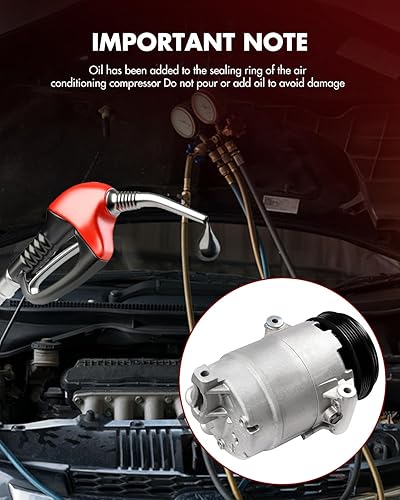 Miniatura 4 de Compresor apto para Chevrolet para Malibu 2.2L 2007-2008 para Chevrolet para cobalto 2.0L 2008-2010 para Pontiac for Pursuit 2.2L 2005-2006,