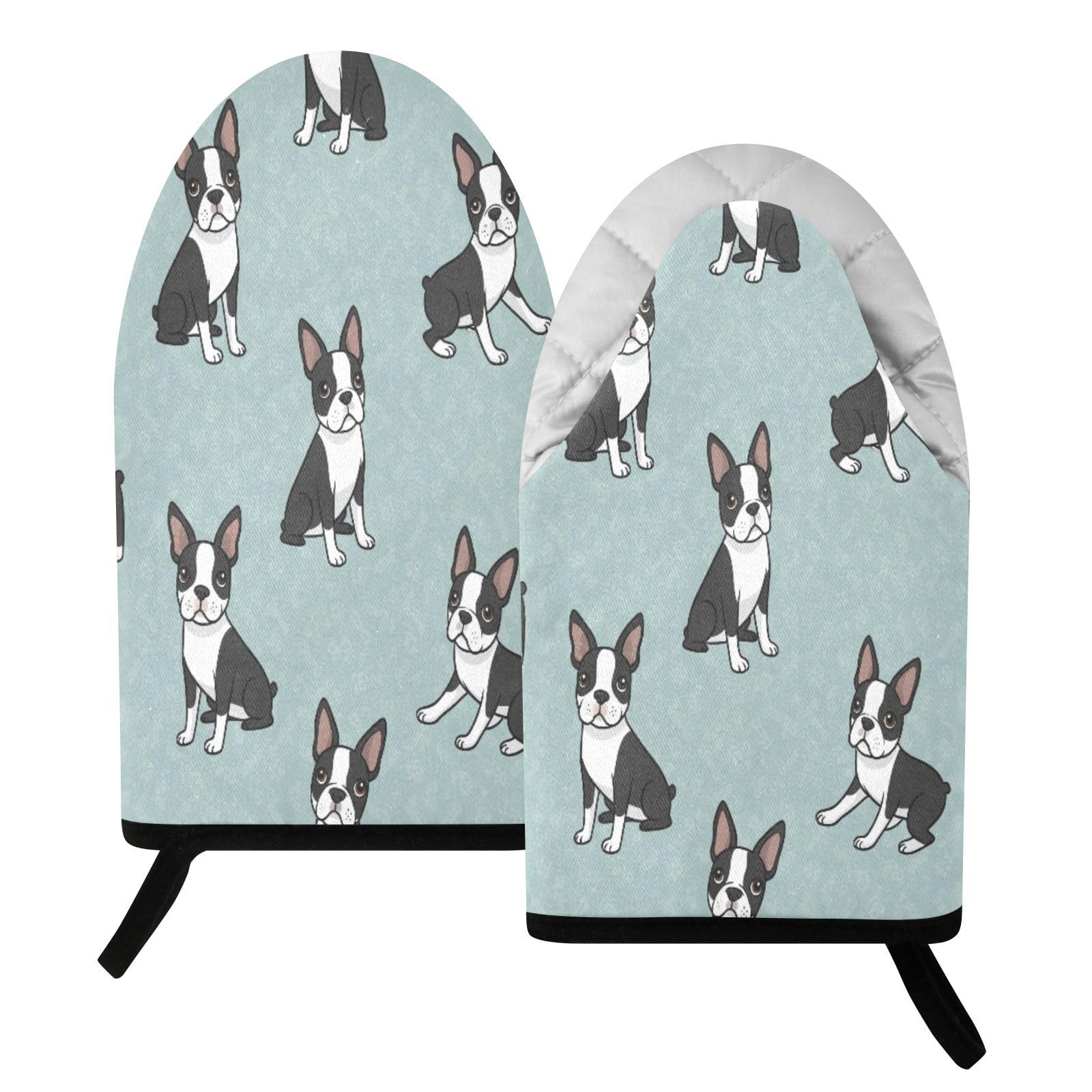 BURSTDDY Dogs Oven Mitt,Heat Resistant Kitchen Mitts for Cooking