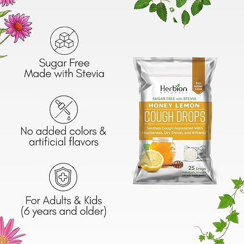 Miniatura 5 de HERBION Naturals - Gotas para la tos, sin azúcar con stevia, suplemento dietético, alivia la tos, para adultos y niños mayores de 6 años, 125 gotas