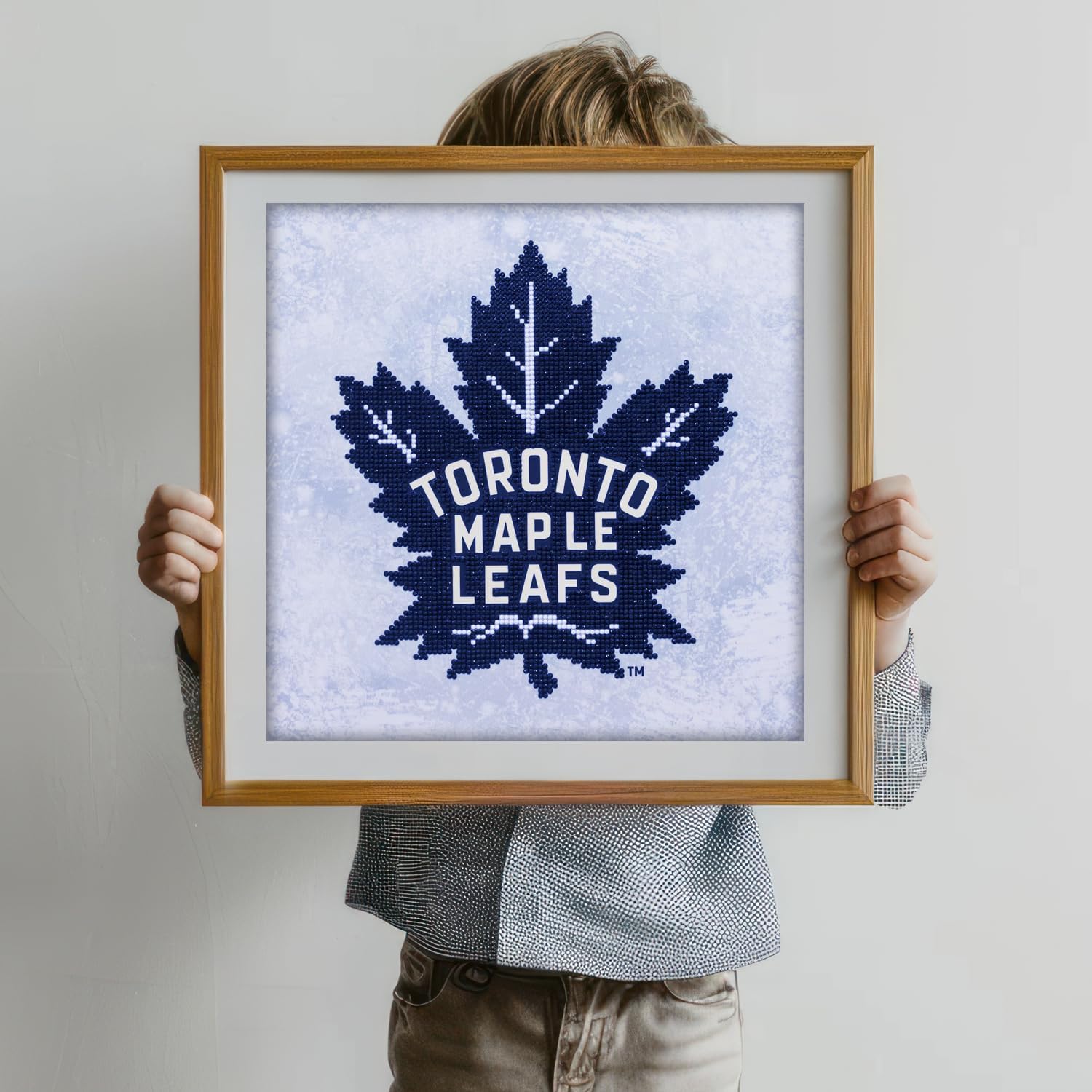 DIAMOND DOTZ NHL Toronto Maple Leafs Hockey Diamond Painting Kits for Adults - Diamond Art Kits a Relaxing Creative Craft Kit with Dotz Gems 12.6"x 12.6"