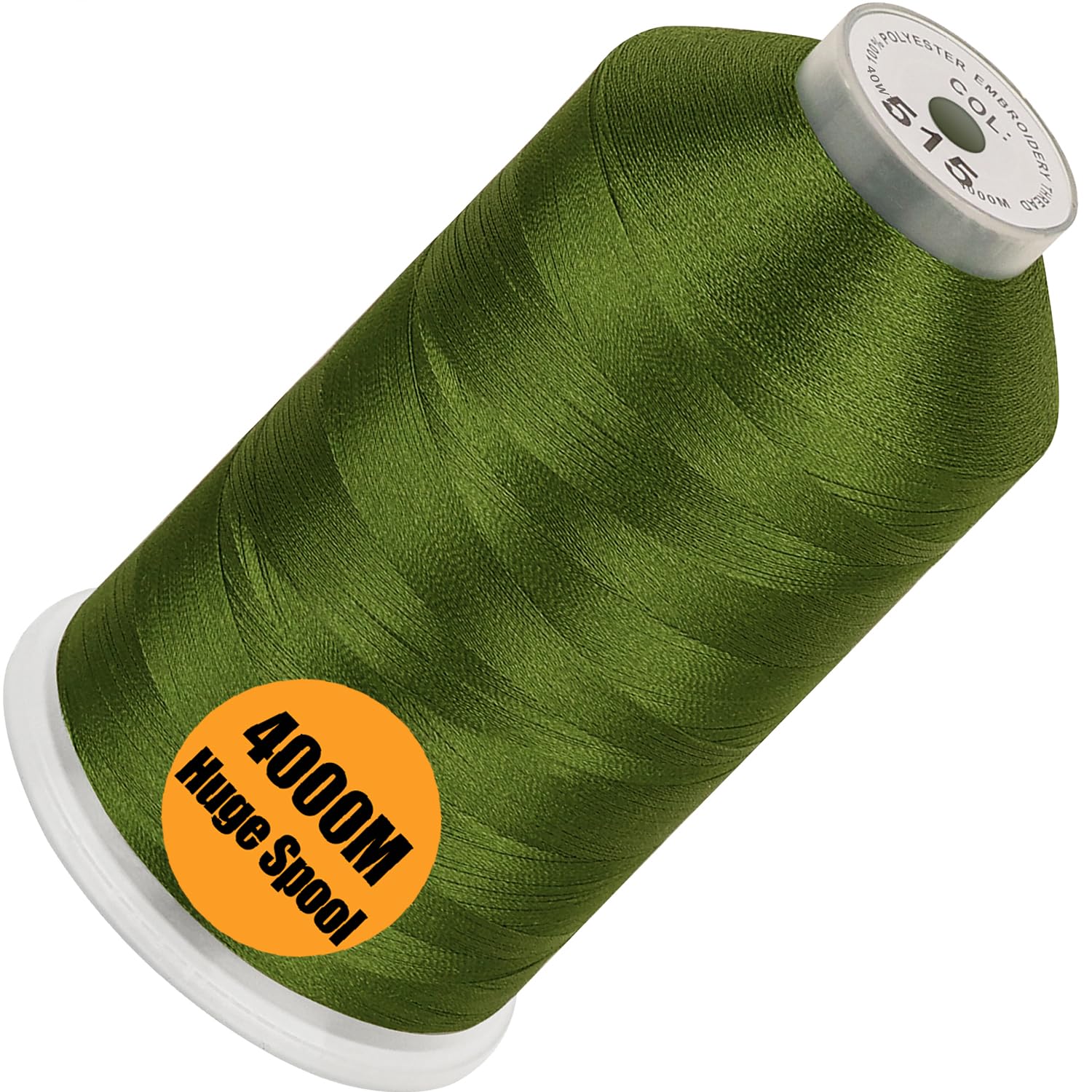 New brothread 4000M Huge Spool Embroidery Machine Thread - Moss Green