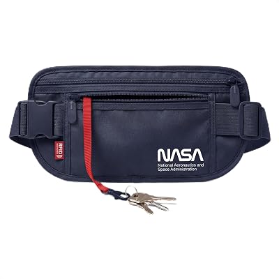 NASA Money Belt for Travel – Ultra-Flat, Anti-Theft RFID (Stellar Blue)