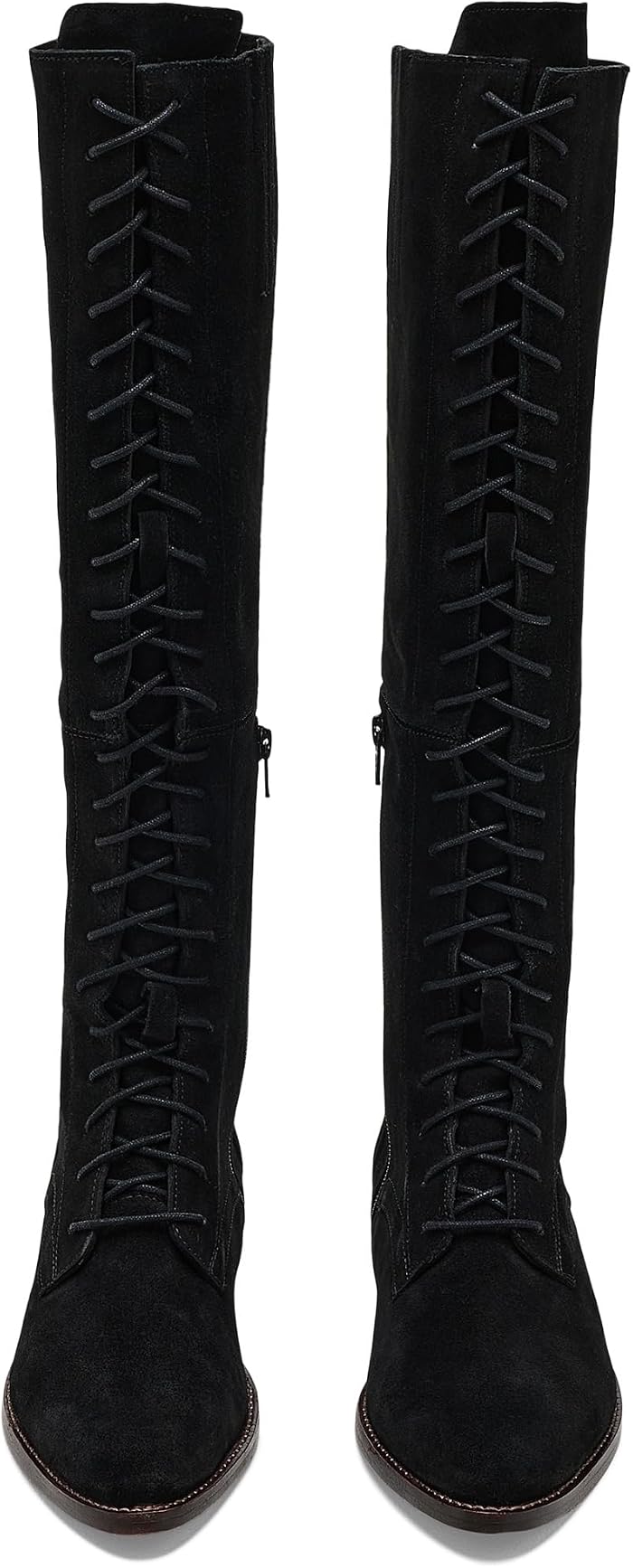 Женские ботинки Free People Davey OTK Lace-Up, цвет: Чёрный — фото 6
