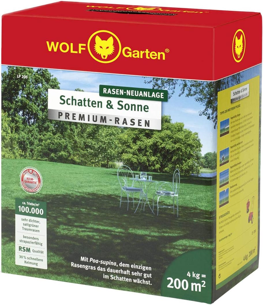 WOLF Garten PremiumRasen »Schatten & Sonne« LP100 ; 3820040, 100 m²