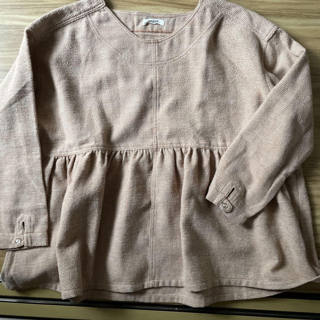 studio clip ウールライクツイードブラウス