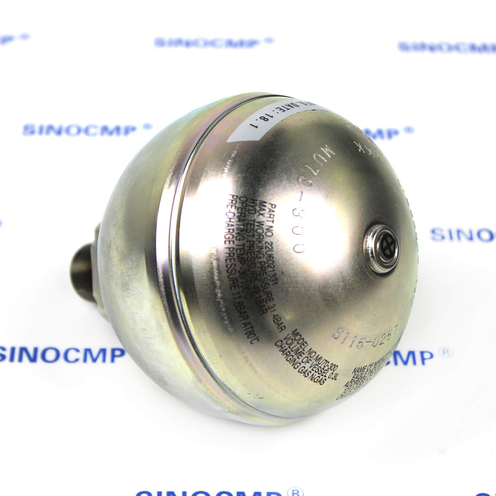 22U-60-21330 Acumulador - SINOCMP Acumulador para Komatsu PC300-8 PC350-8 PC130-8 PC200-8 PC220LC-8 Excavador Piezas, 3 Meses de garantía