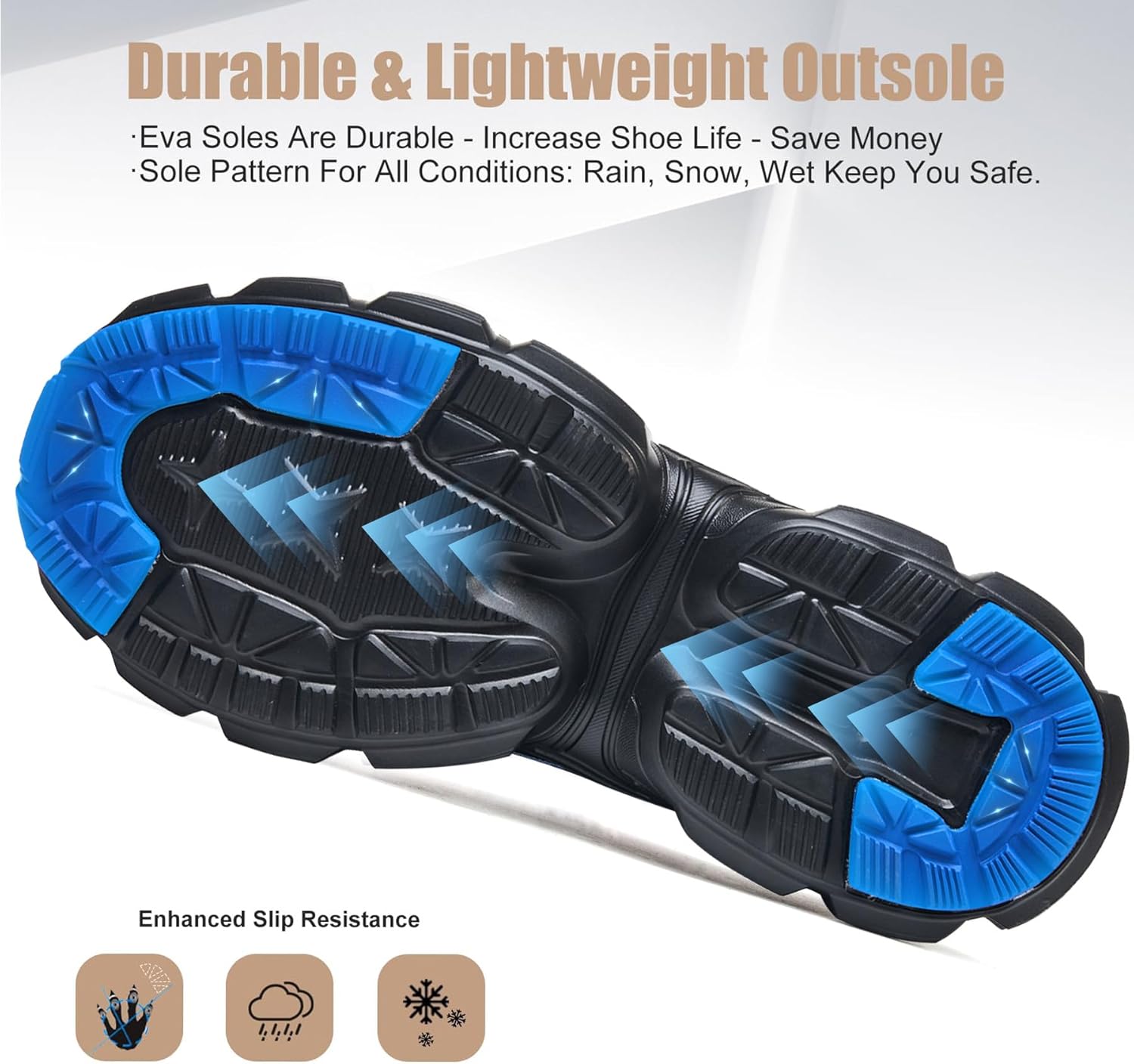 Steel Toe Shoes for Women Men Wide Non Slip Composite Work Sneakers Indestructible Comfortable Safety Tennis Shoes Lightweight Breathable Construction Sneakers Puncture Proof Ergonomic Design - Image 3