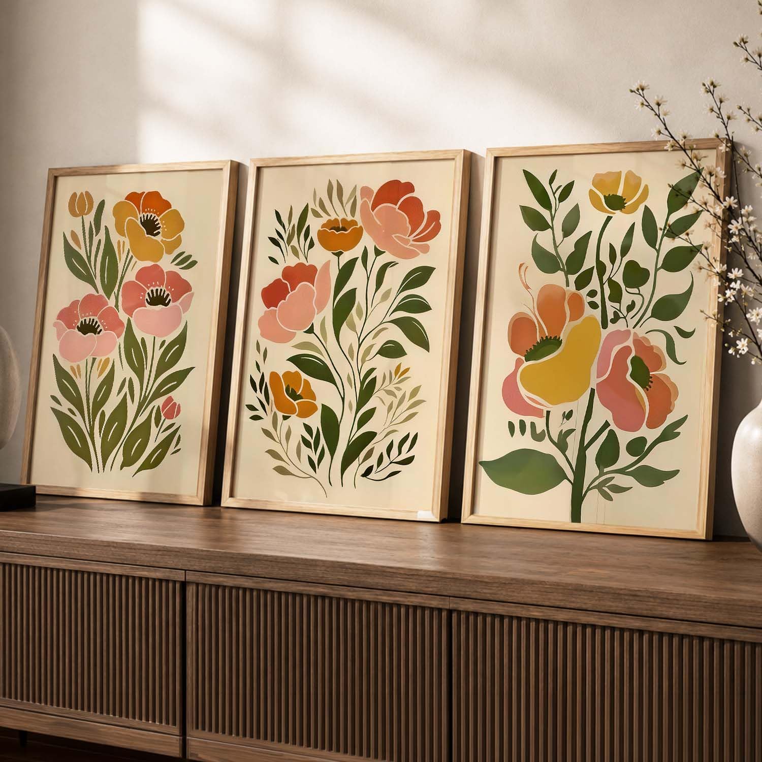 BOHO Wall Art Set - Maximalist Prints with Frame -30 BOHO Wall Art Set - Maximalist Prints with Frame -30