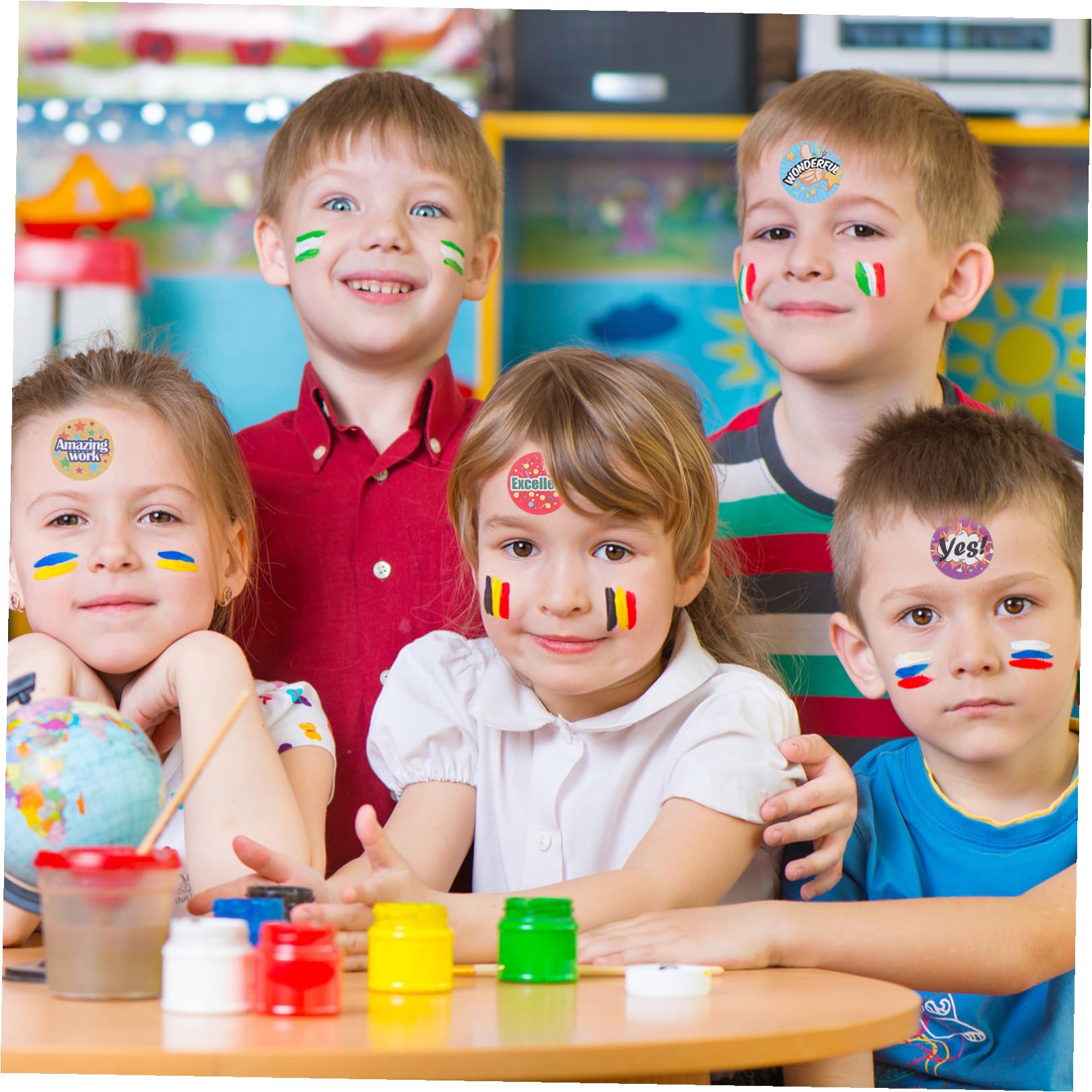 STOBOK 5rollen Roll School Kids Motivationsaufkleber Belohnungssticker Für Lehrer Verhaltensverbesserungen Der Schule Klassenzimmer Für Selbstmotivation Und Anerkennung