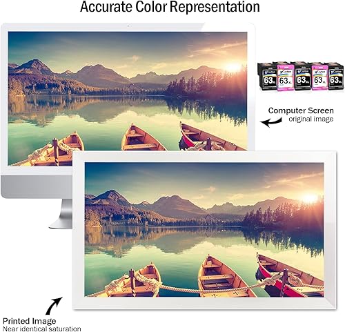 Miniatura 4 de Cartlee Cartuchos de tinta remanufacturados de repuesto para HP 63XL 63 XL para Envy 4512 4520 DeskJet 3632 2130 1110 1112 2132 3630 3634 3636 3637